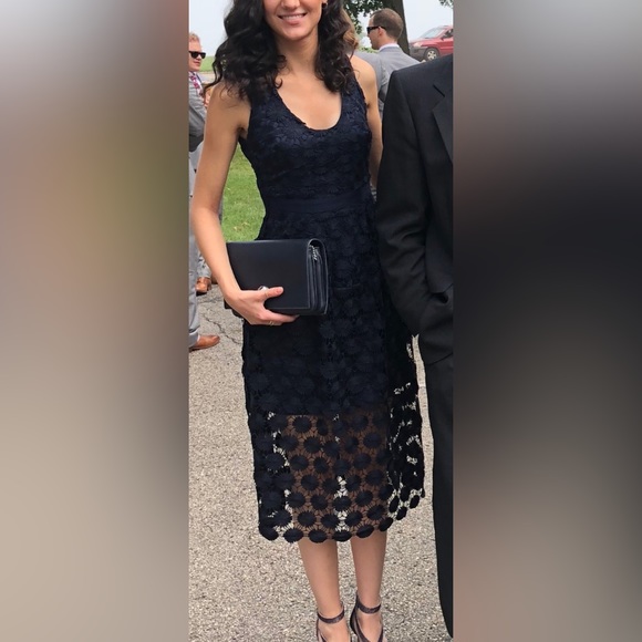 Trina Turk Navy Lace Dress - Picture 2 of 6